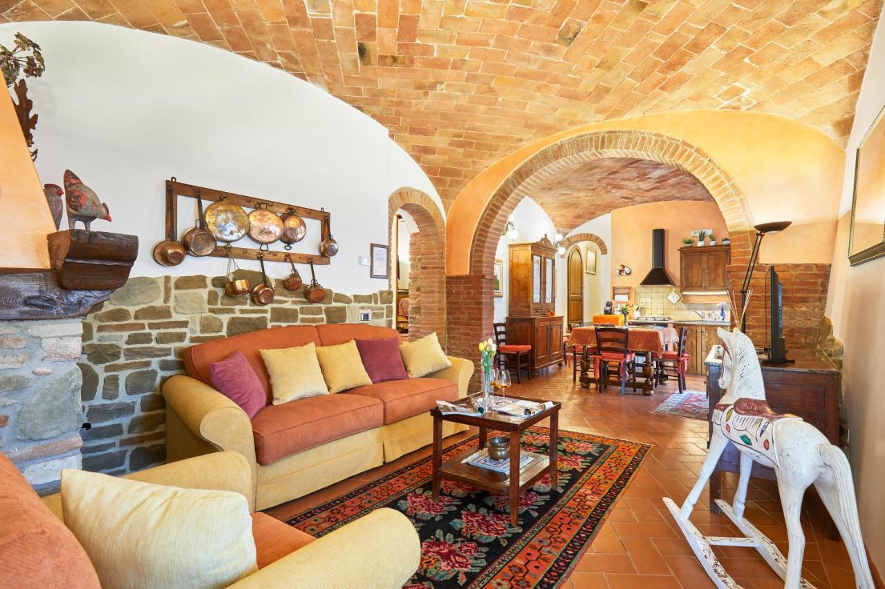 Podere La Casina Country Chic Apartment Rigomagno ภายนอก รูปภาพ