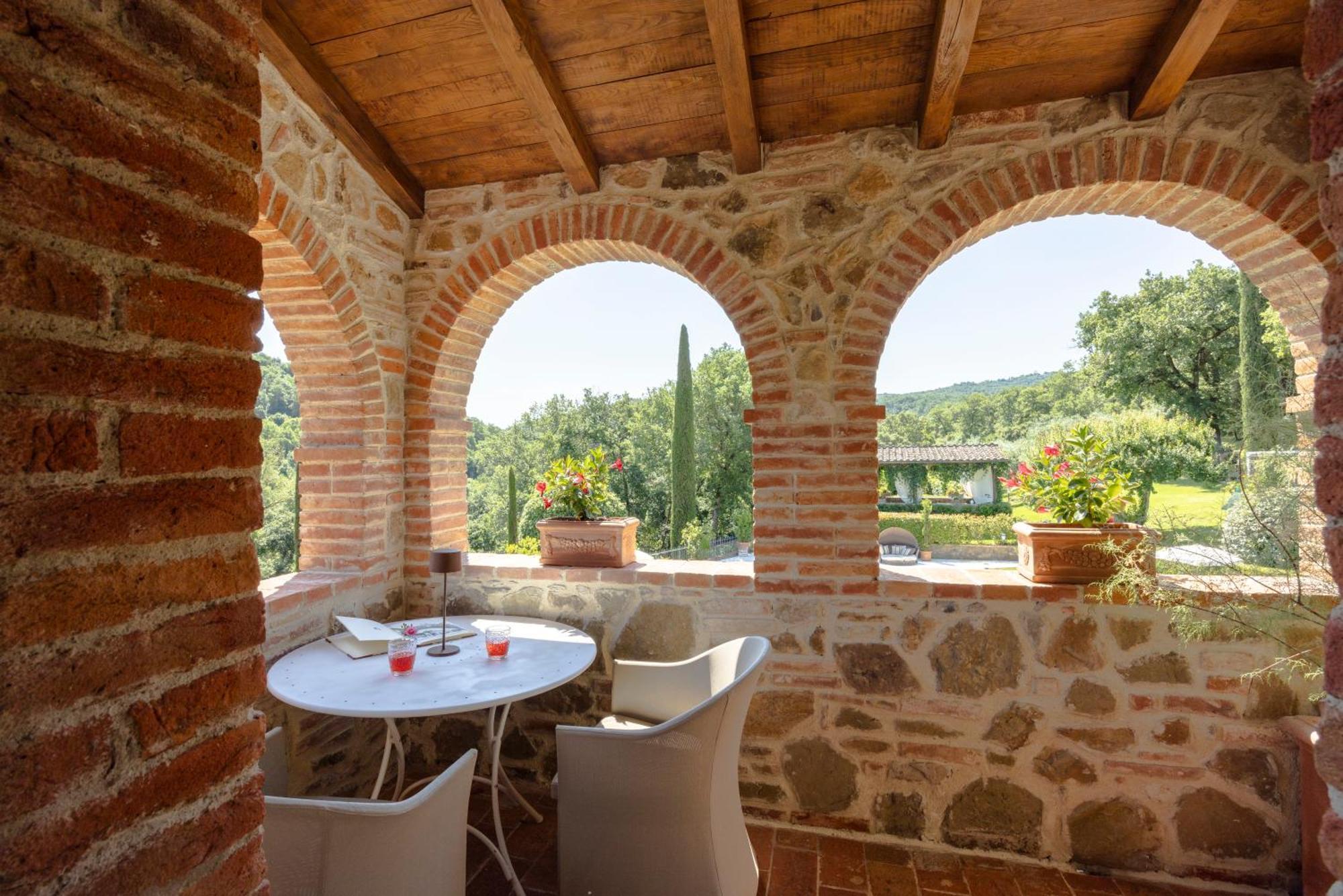 Podere La Casina Country Chic Apartment Rigomagno ภายนอก รูปภาพ