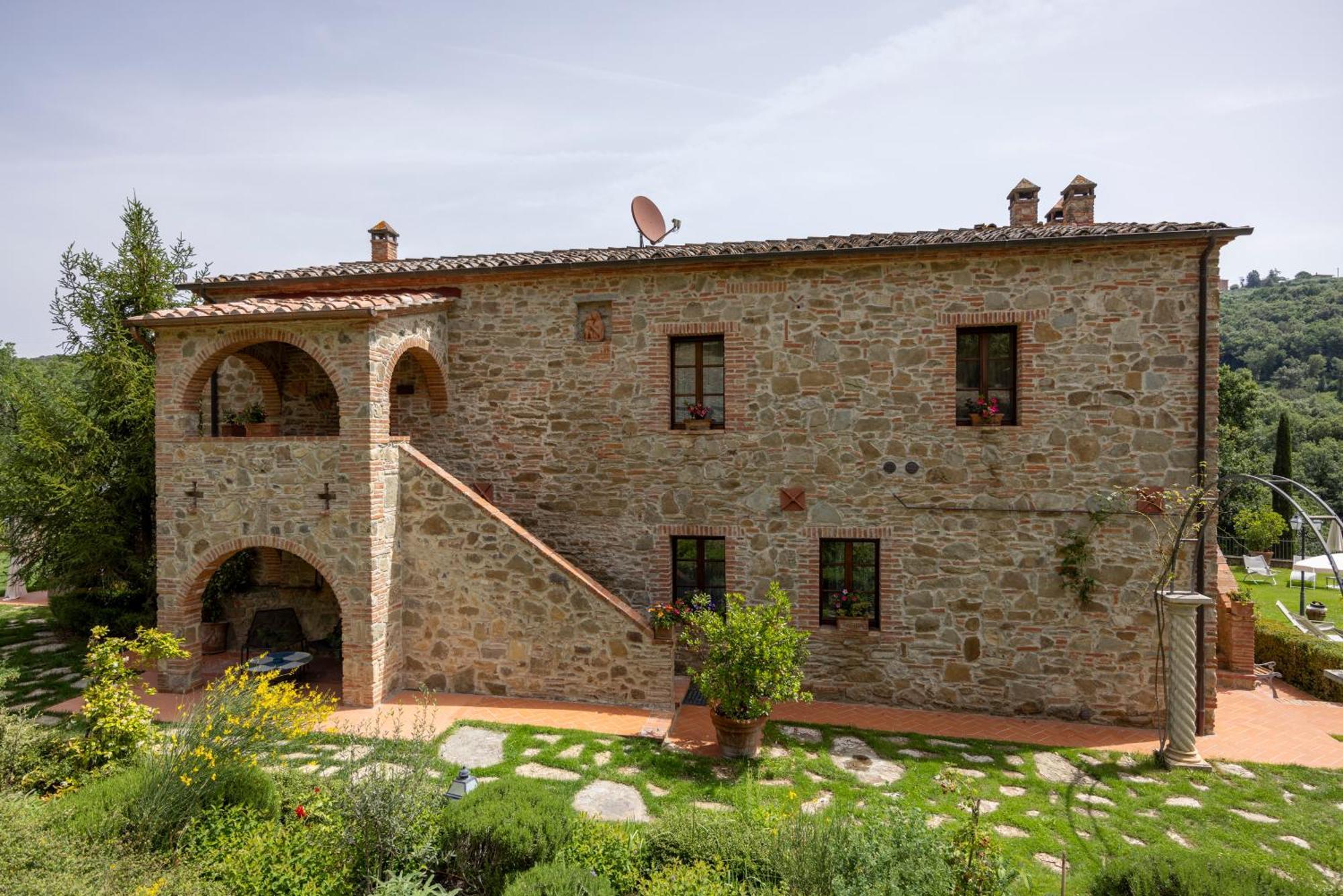 Podere La Casina Country Chic Apartment Rigomagno ภายนอก รูปภาพ