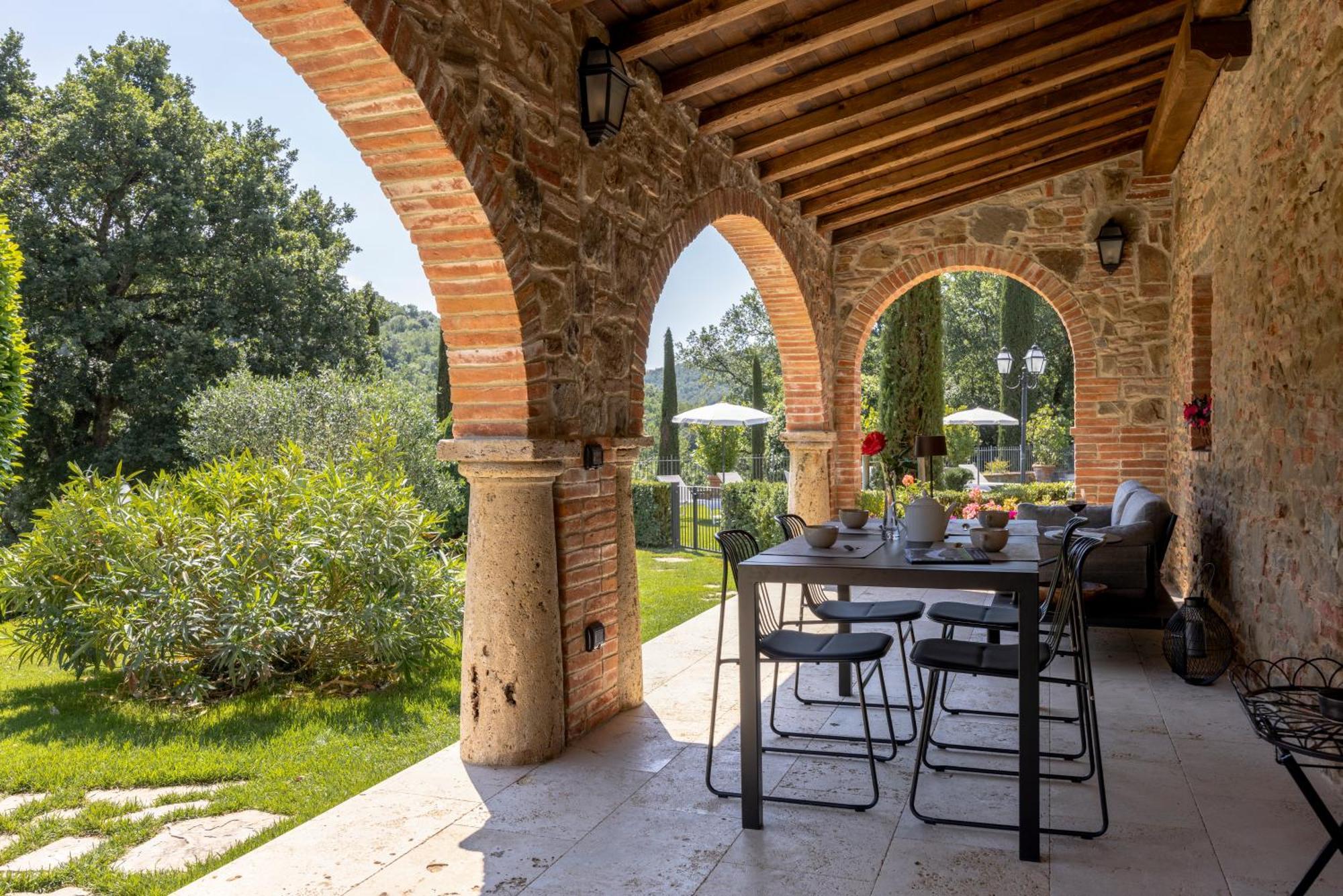 Podere La Casina Country Chic Apartment Rigomagno ภายนอก รูปภาพ