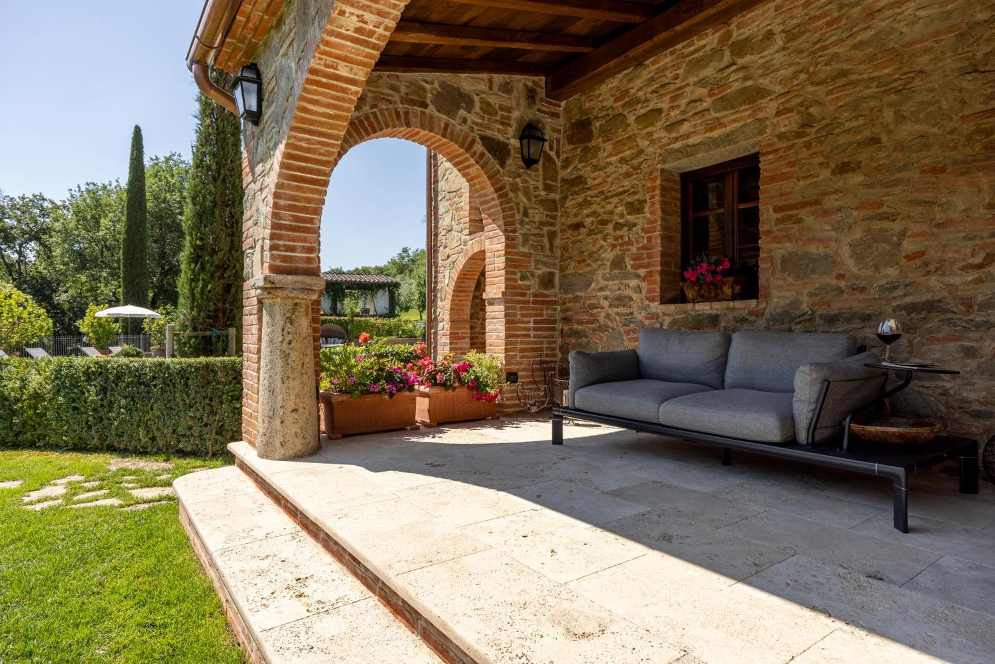 Podere La Casina Country Chic Apartment Rigomagno ภายนอก รูปภาพ