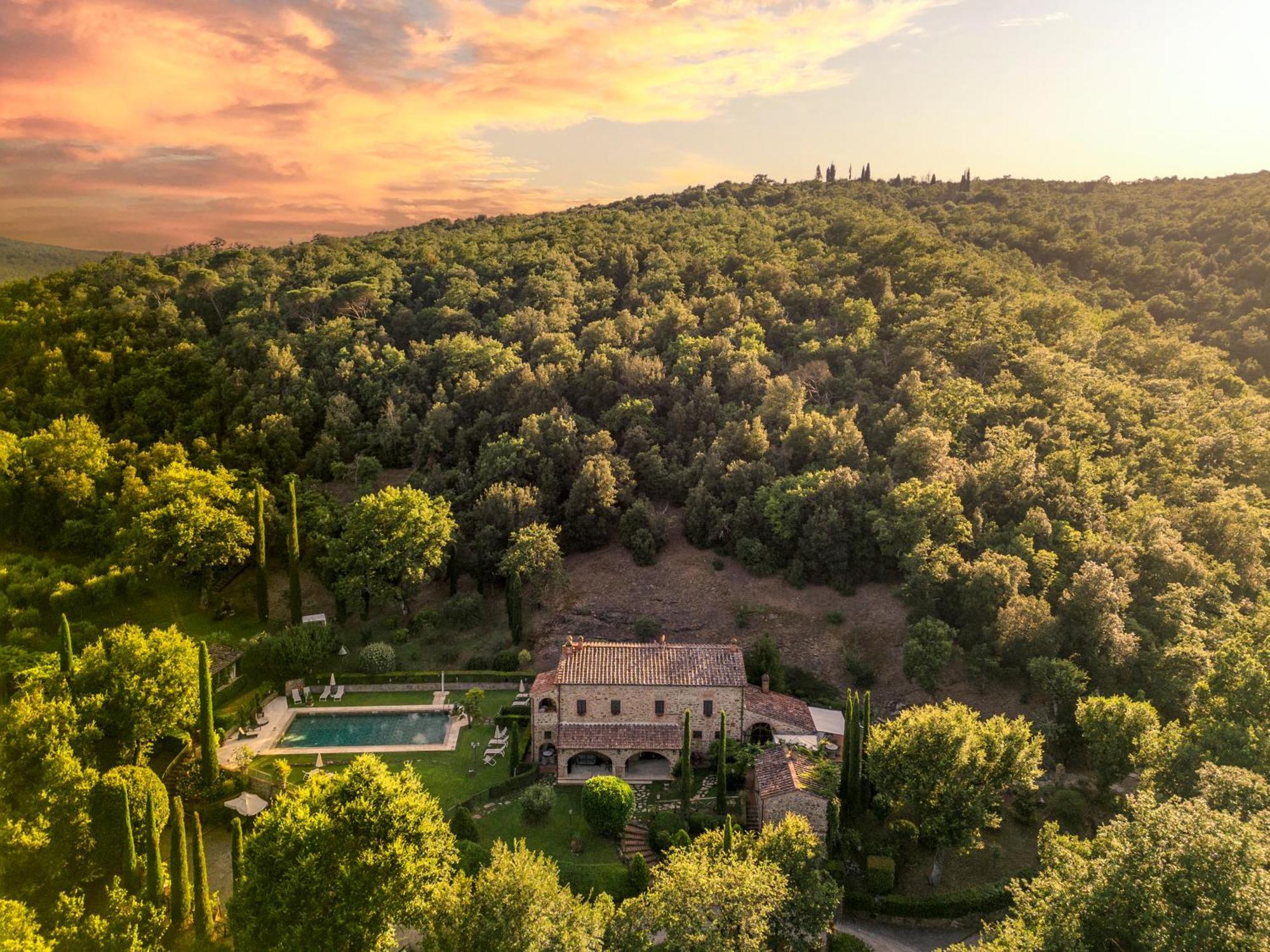 Podere La Casina Country Chic Apartment Rigomagno ภายนอก รูปภาพ